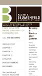 Mobile Screenshot of blumenfeldbankruptcy.com